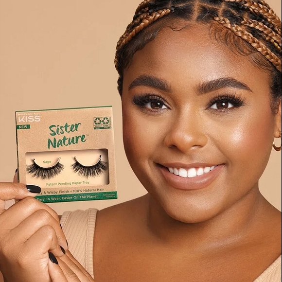 🎉2xHP🎉 🧿 NIB Kiss Sister Nature Sage False Lashes - Picture 3 of 5